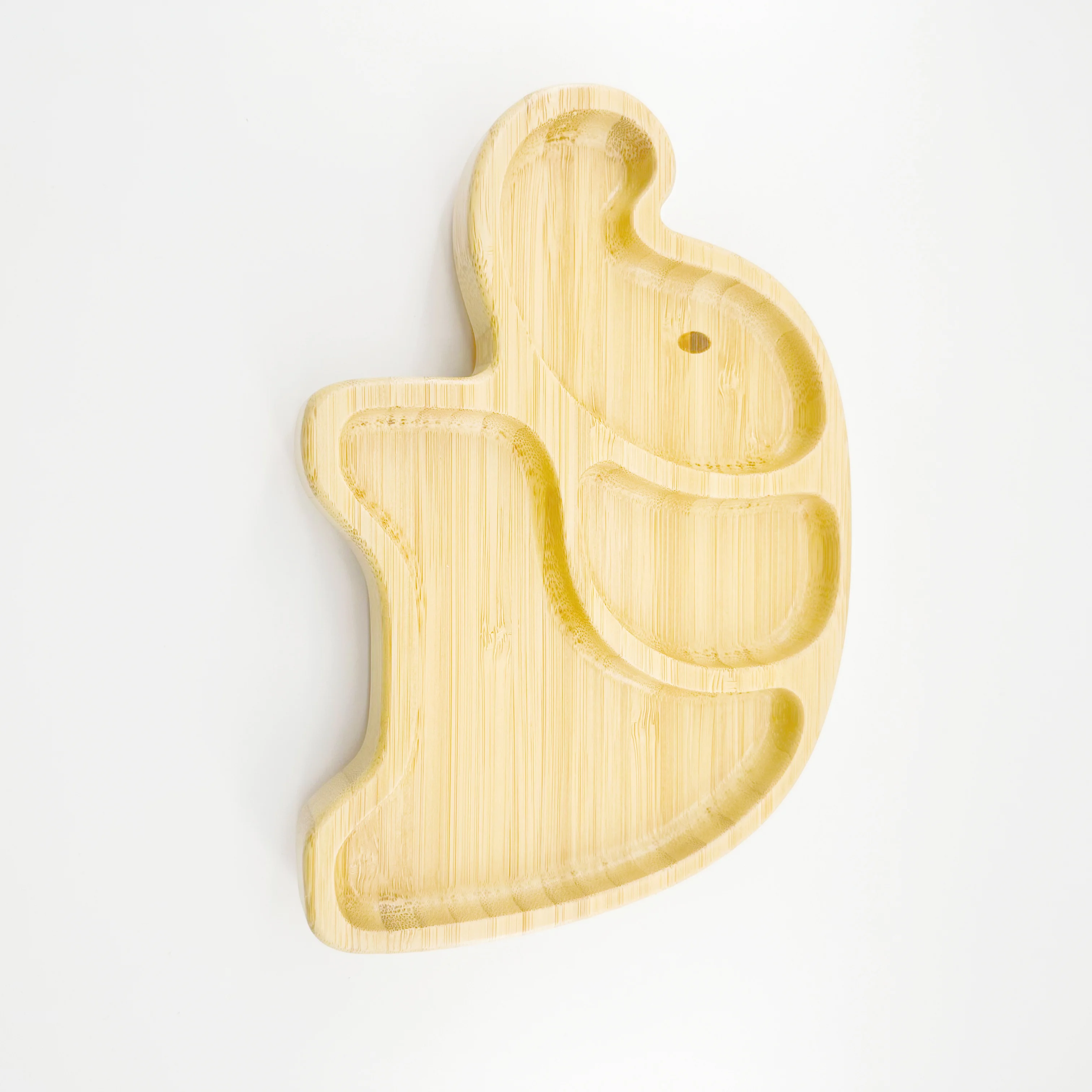 Eco-friendly Bamboo Dinner Plates Fox Sheep Rabbit Elephant Koala Shape Kids Bamboo Animal Baby Plate For Baby And Children