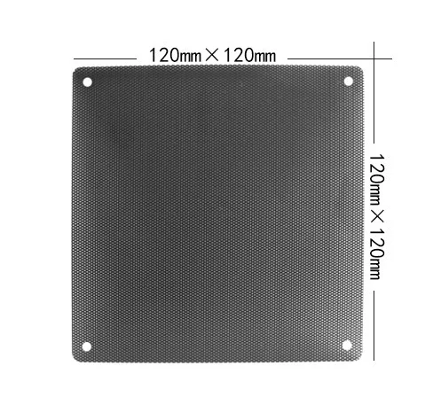 120 mm Dust Filter Computer Fan Filter Cooler PVC Black Dustproof Case Cover Mesh