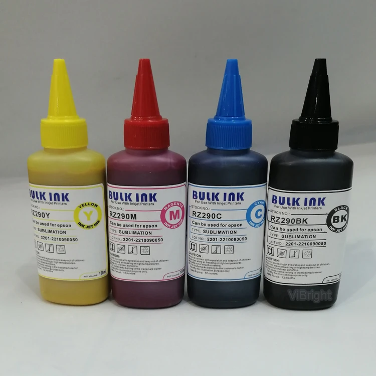RZ290 premium sublimation ink bottle refill ink high density heat transfer ink  for EP T50 T60 1390 1410 L805  Inkjet Printer