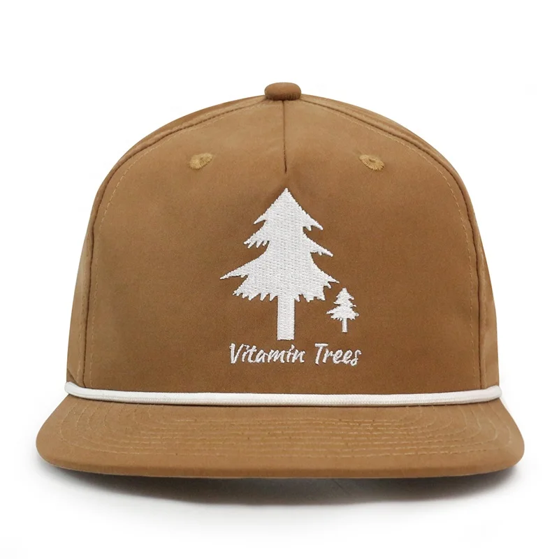 HS24 Flat bill Custom logo veracap gorras men Sports baseball cap blank 5 panel trucker snapback 256 rope hat