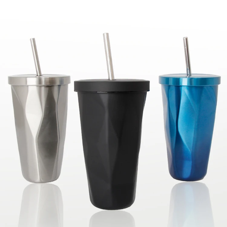  Оптовая продажа 17oz 500ml яркий дорожный с двойными стенками Вакуумный термос из нержавеющей стали бриллиантами стакан кружка кофе чашки
