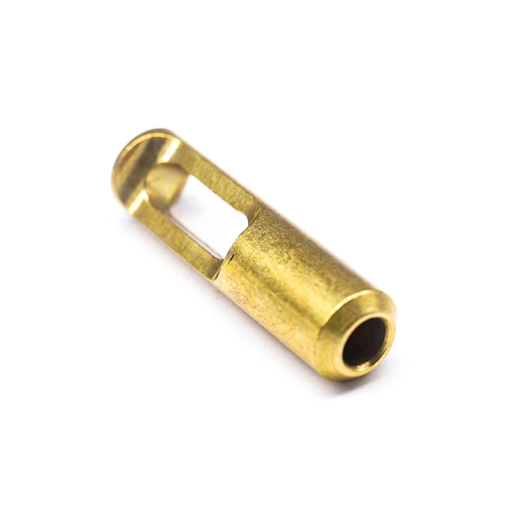 OEM заказной металлический рукав Dongguan завод CNC токарный станок для обработки полированной латуни полые рукава медные окрашенные