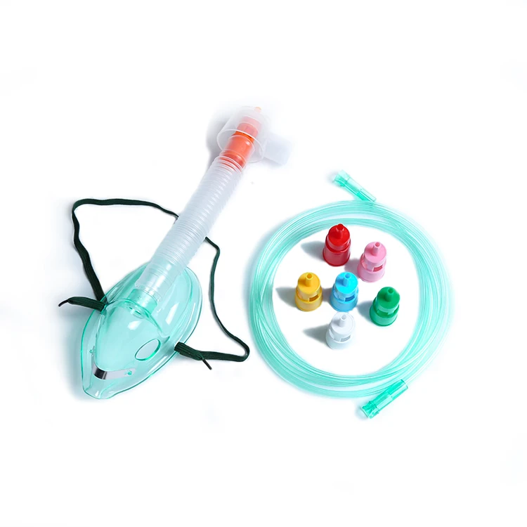 
Adjustable Types Surgical Adult Venturi Oxygen Mask With 6 Diluters 