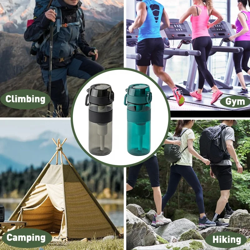Brand New Product Filter Water Bottle Tritan Material Bpa Free Climbing Outdoor Drinking Water Directly for Go Hiking