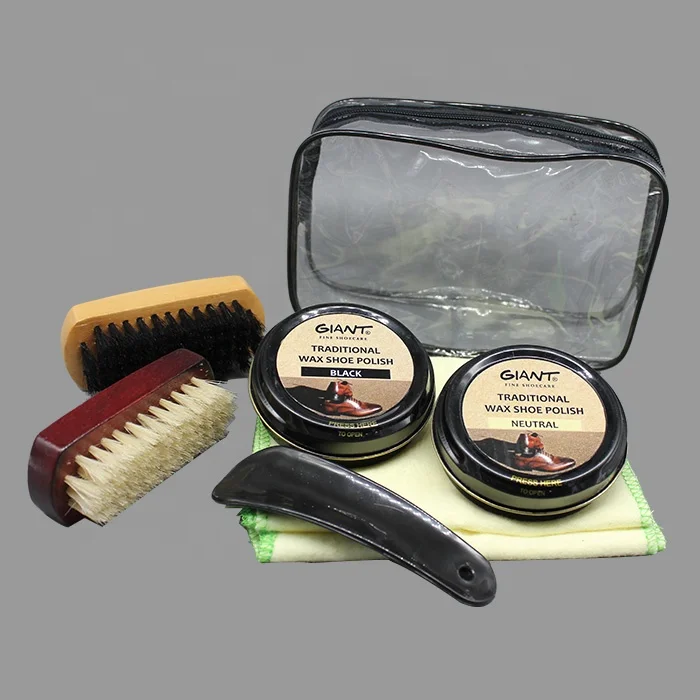 Tin shoe cream kit shoe care polish shoe cleaning kit