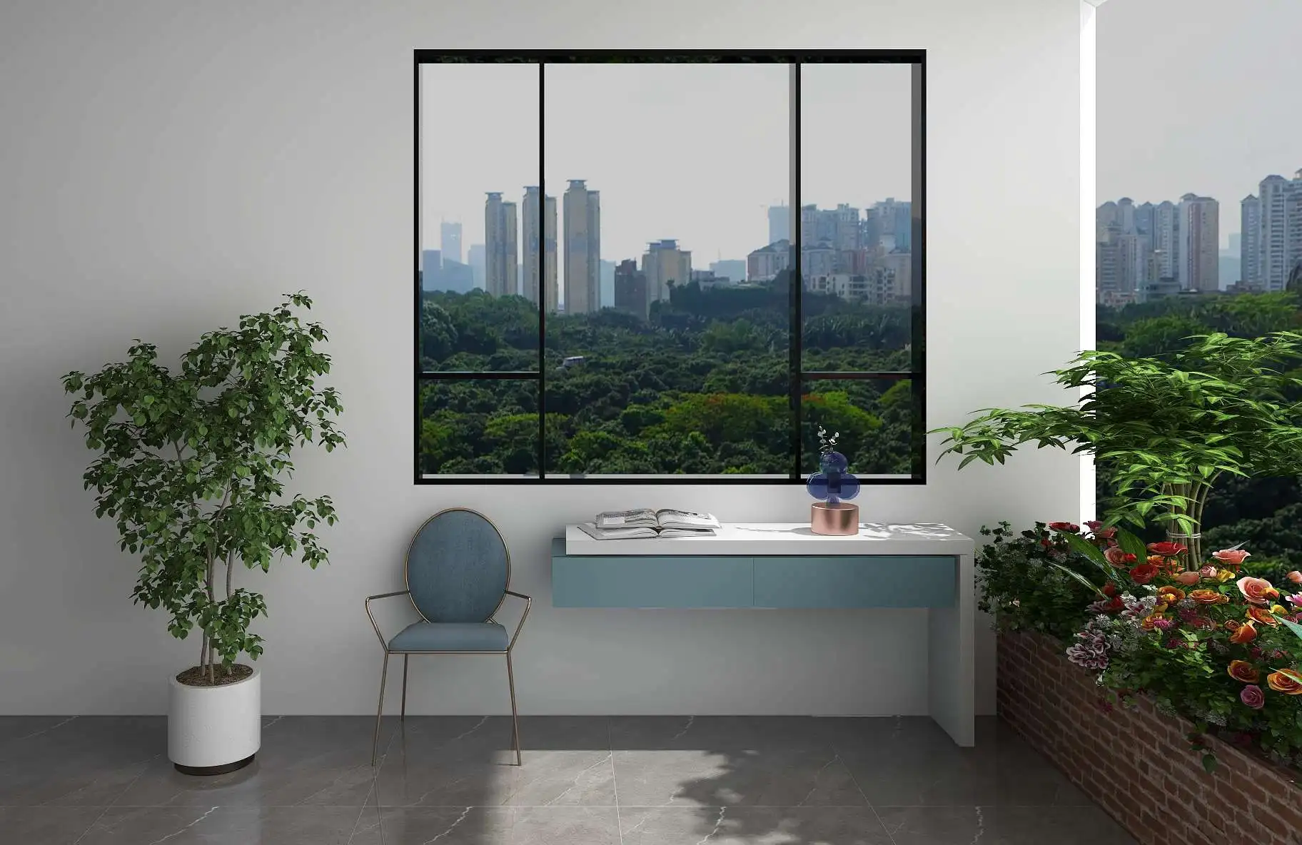 2021 Modern design Space Saving Furniture Pull Out Two pull rotating Adjustable wall Table