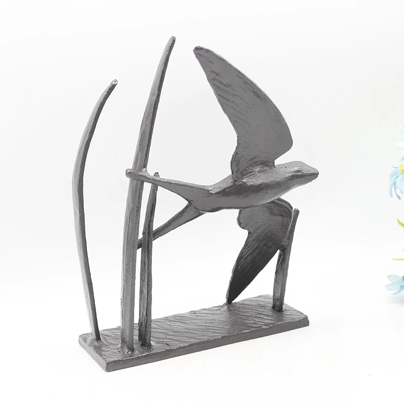 Cast iron art crafts brass love story propose wedding statues for home decoration