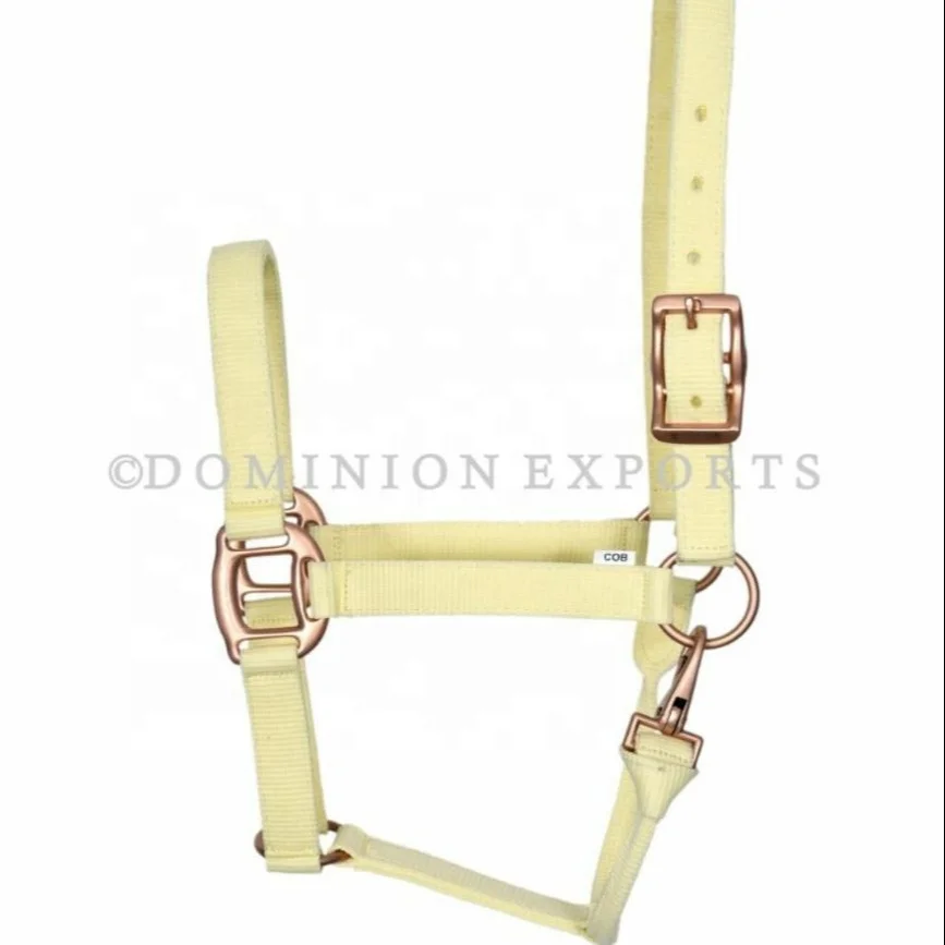
Horse Nylon Halter Horse Halter with Rose Gold Hardware High Quality horse Halter 