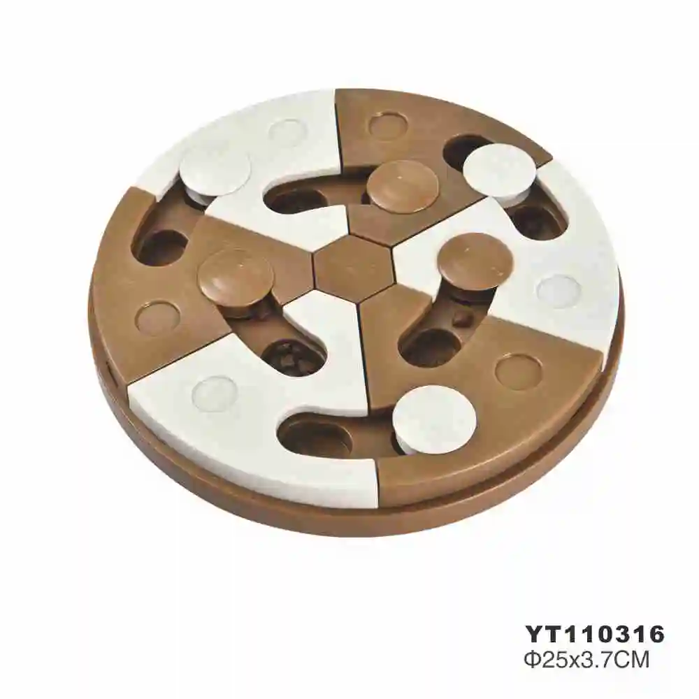 Wholesale Stock Pet Iq Training Puzzle Plate Food Treating Cat Dog Snuffle