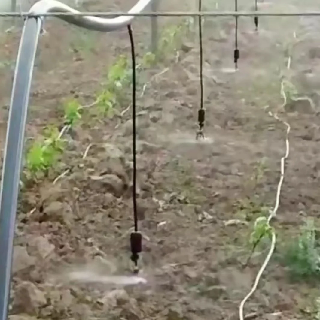 LJGG 2024 Automatic Agriculture Sprinkler Kits Plastic Hanging Stake Stand Type Drip Tape Irrigation for Farm Use