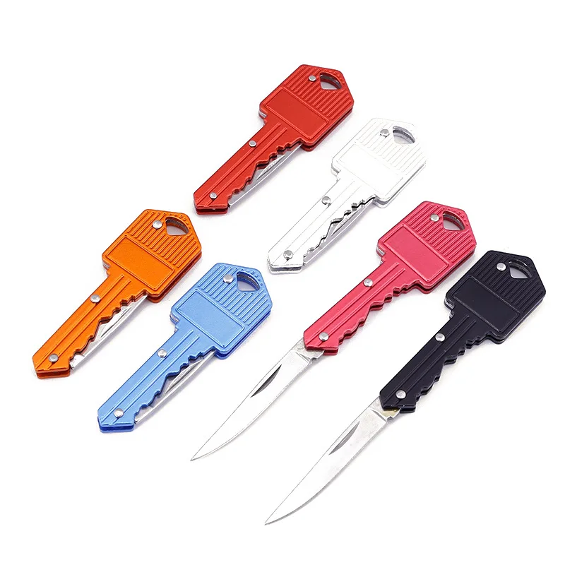 
portable pocket mini self defense folding key knife keychain 