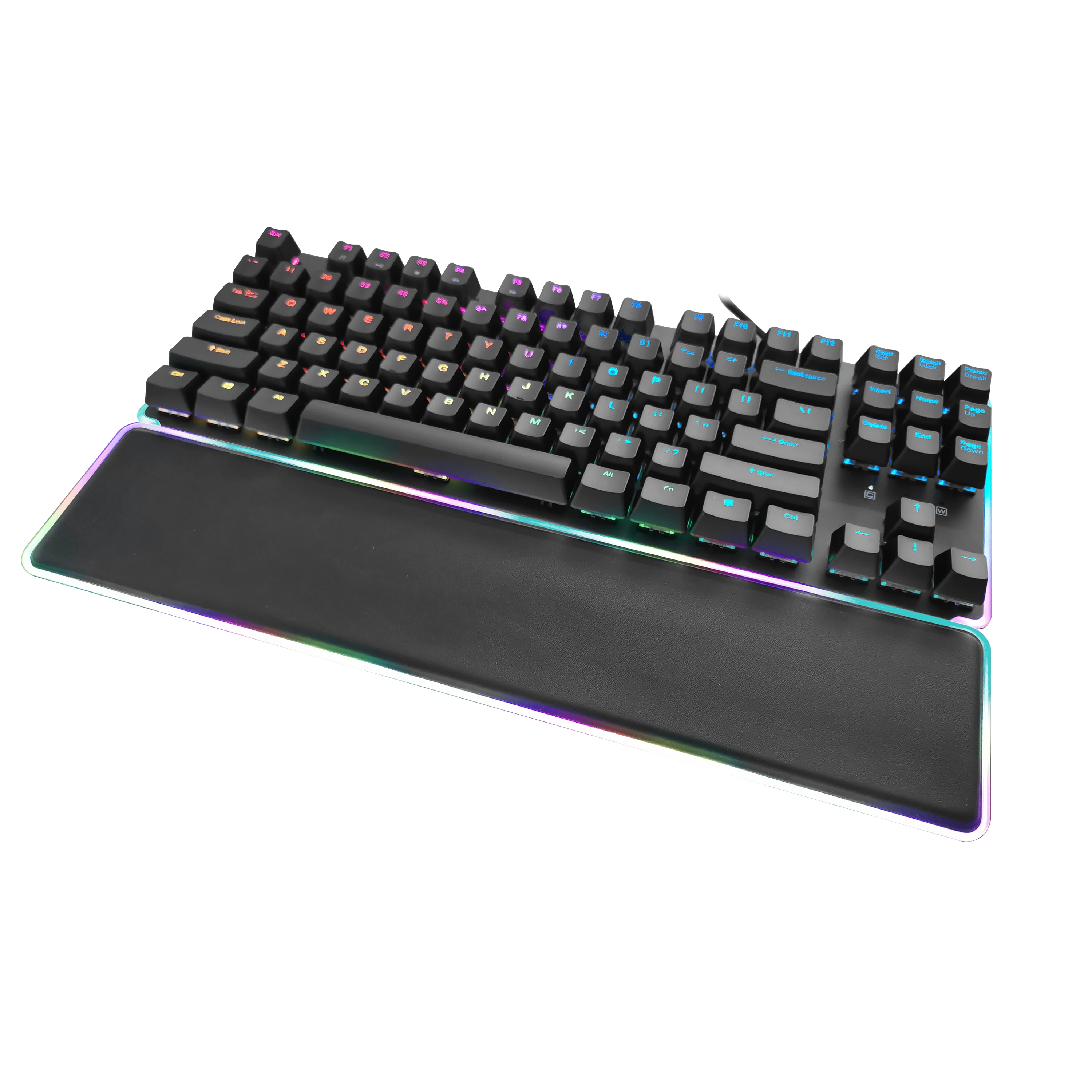 104 Keys Arabic Ergonomic Multimedia Mechanical Gaming Keyboard Wired Waterproof Led Rgb Gamer Computer Gaming Keyboard
