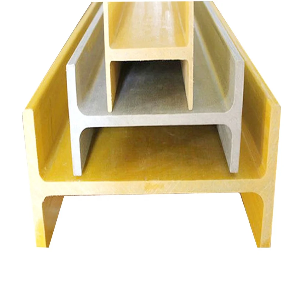 Factory supply Pultruded structural fiberglass reinforced plastic I beams Fiberglass I beam H beam