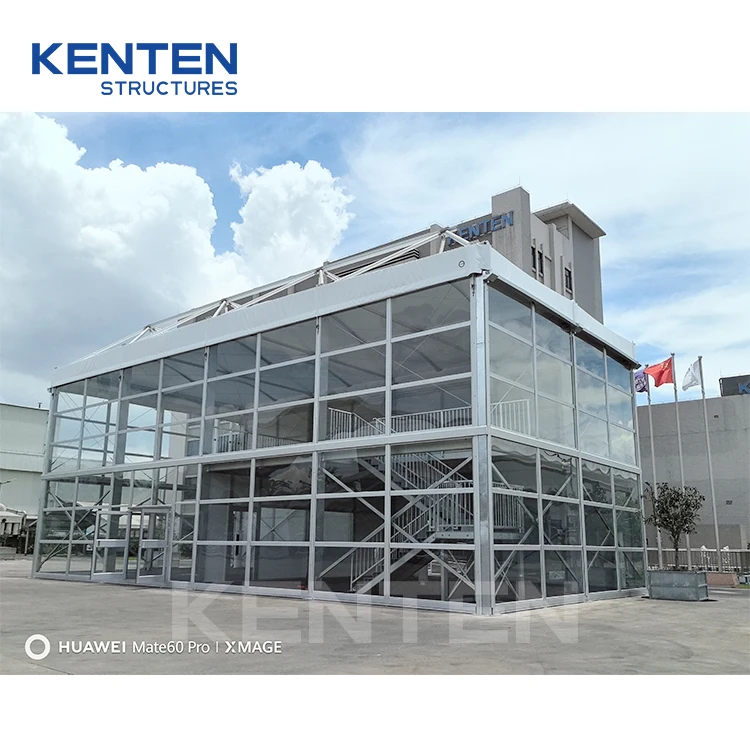 Outdoor tensile membrane structure delta portable modular prefab office building luxury aluminum tent for permanent events
