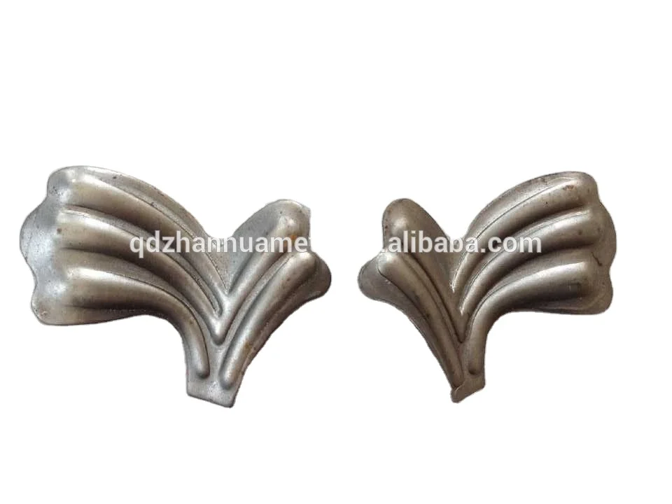 Decorative wrought Iron stamped metal leaves
