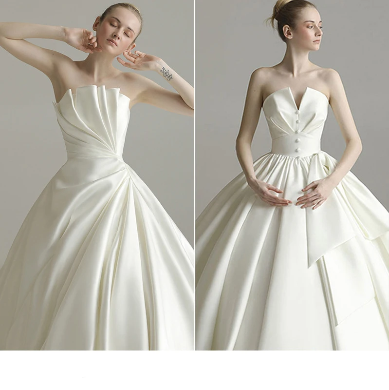 2022 New Luxury Wedding Dress, Bridal Gown Elegant Trailing Modest Wedding Dress/