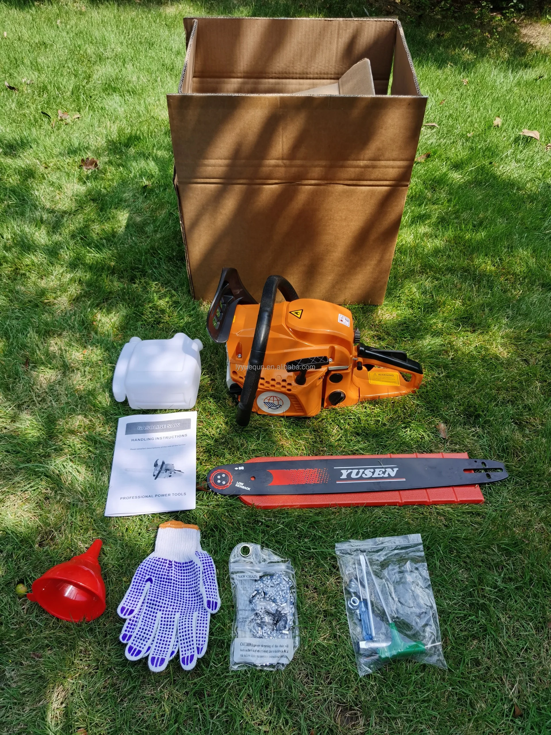 Portable chainsaw 10inch 25CC ,18inch /20inch /22inch 58CC  high quality low price cordless gasoline chainsaw