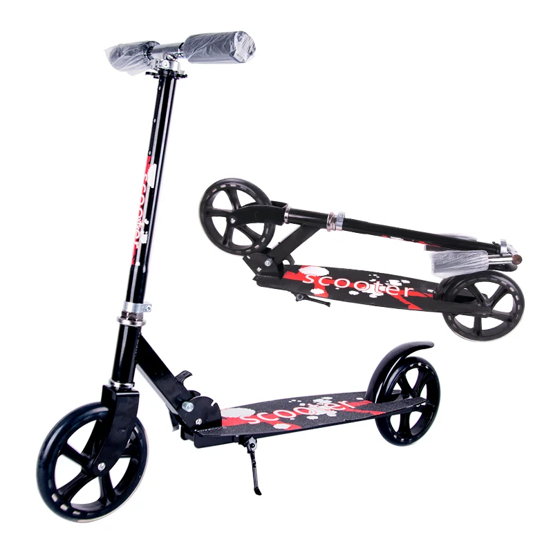 Eco-friendly 2 Wheel Skateboard OEM Customized Double Wheels Anti-slip Pedal Step Tread Kick- pedal Scooter