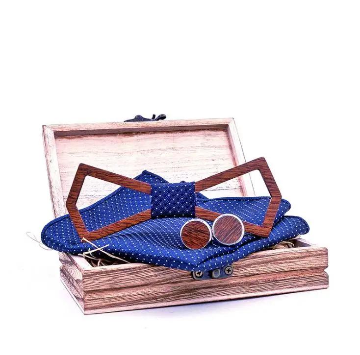 Белый деревянный галстук-бабочка с вырезами, популярный стиль, Свадебные Мужские аксессуары, подарок