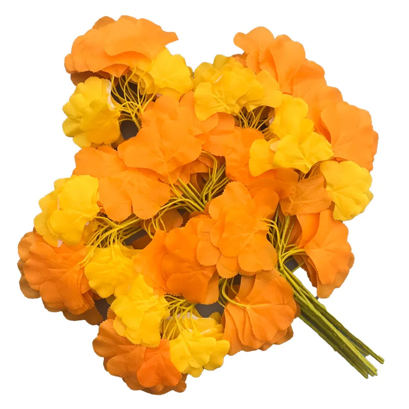 Best Quality Plastic Ginkgo Leaves for Decoration artificia Ginkgo leaves