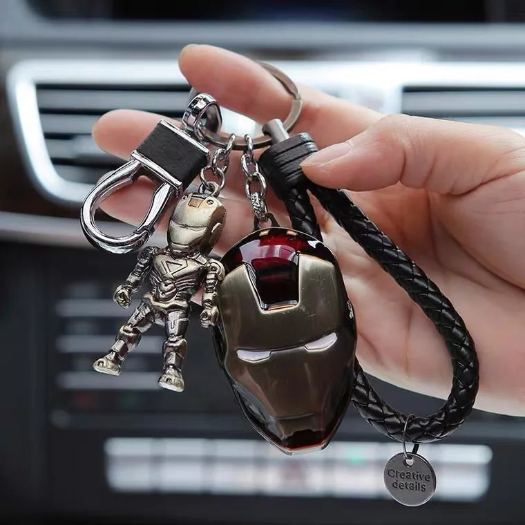 Custom metal key ring Wholesale Marvel The Avenger Thor laser LOGO zinc alloy key chain Movie Souvenir Hammer Keychain