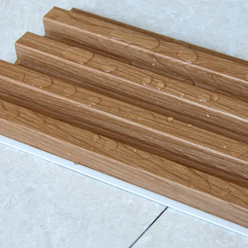 High Quality Waterproof Wall Cladding Pvc Fluted Interior Wall Panels Pvc Wpc Composite Decoration Materials