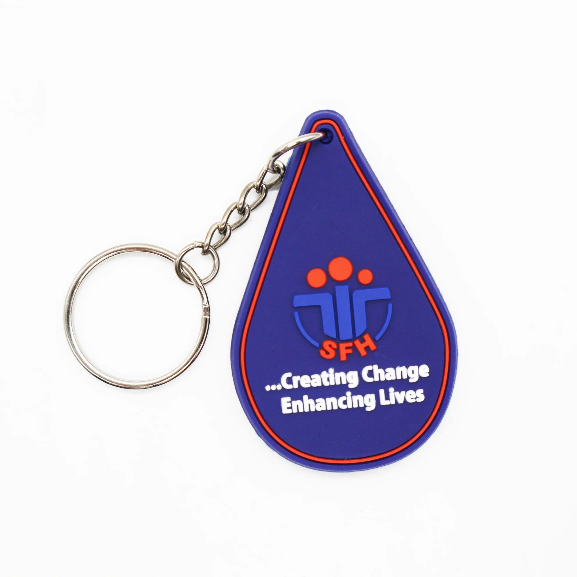 SFH Awareness Ribbon PVC Plastic Acrylic Keychain Metal gift Anime Rubber Key Chain 3D Silicone Rubber PVC Keychain