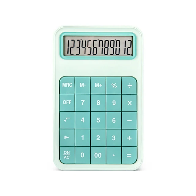 Large Button Calculator 12 Digit LCD Office Electronic Calculator with Large Display for School Office Home Counter,Girls Gifts