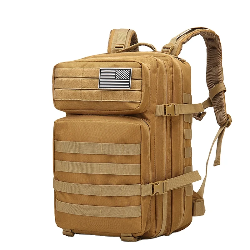 LHI Canvas_Millitary Camping Camouflage Molle Hunting Survival Assault Pack Back Tactical Backpack