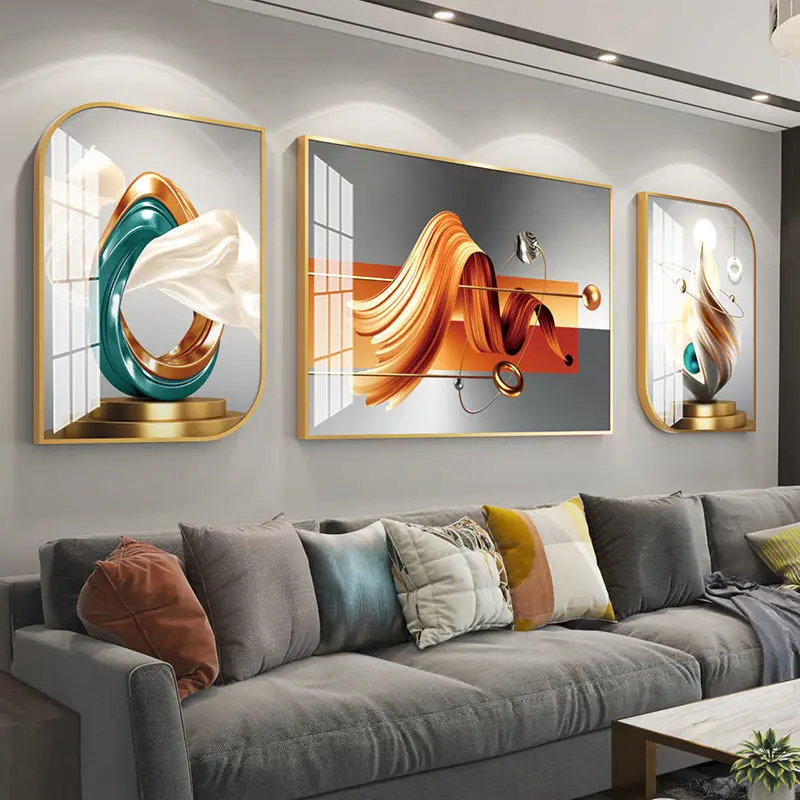 Home Decor  Frame Modern Abstract Canvas  Posters  Prints Wall Art Pictures 3pcs abstract crystal porcelain painting