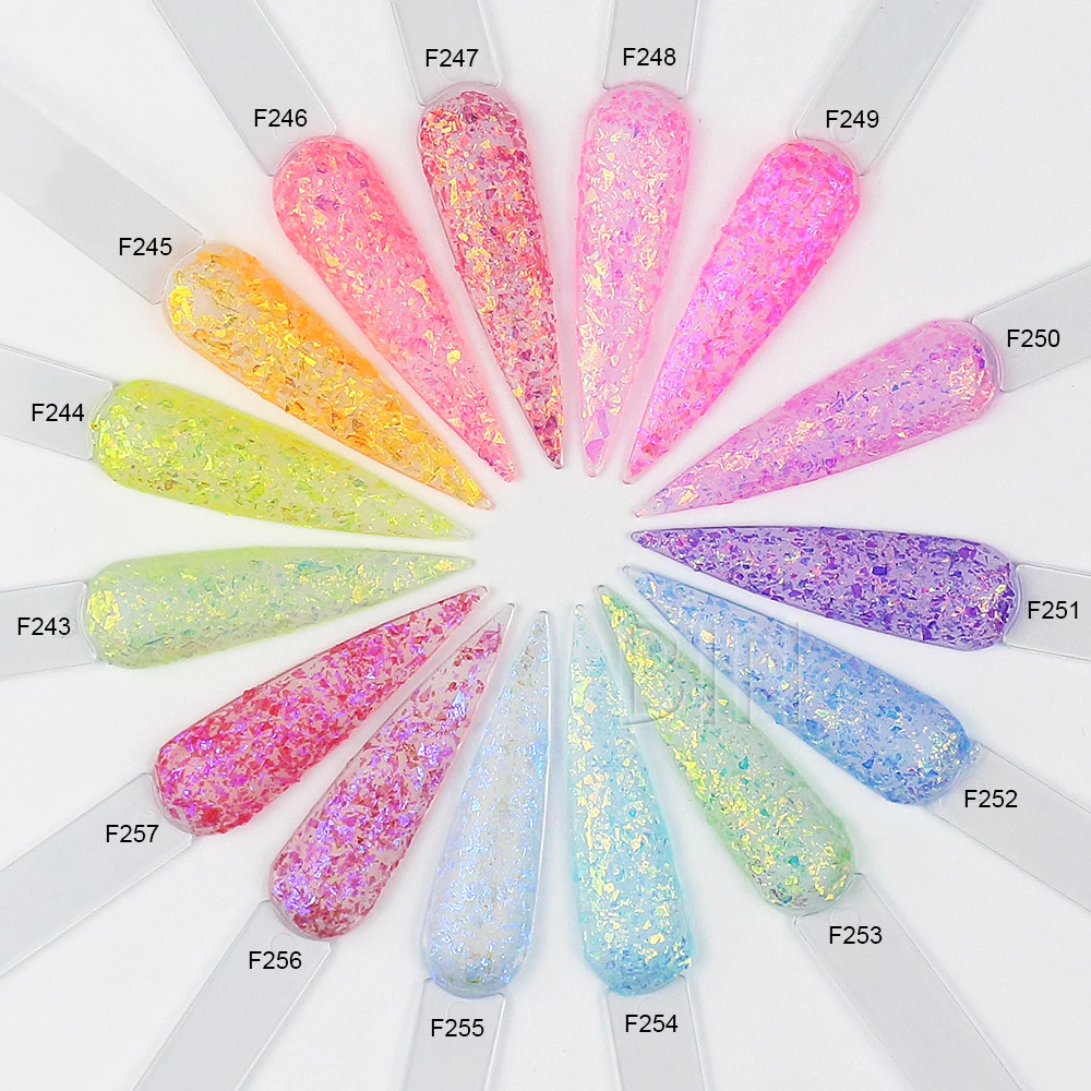 BIN hot sale Powder Nail Acrylic Powder glitter Colors For Nails Glitter And Acrylic