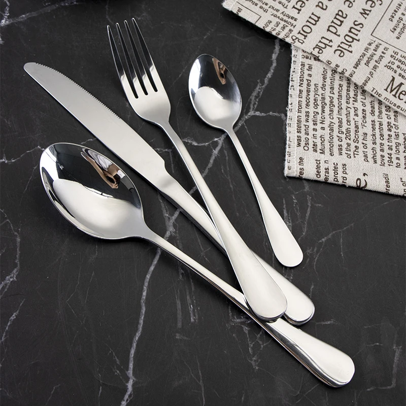 Manufacturer wholesale cutllery wedding 24pcs Golden 1010 Stainless steel Cutlery set Spoon Forks Knifes Set with wooden box