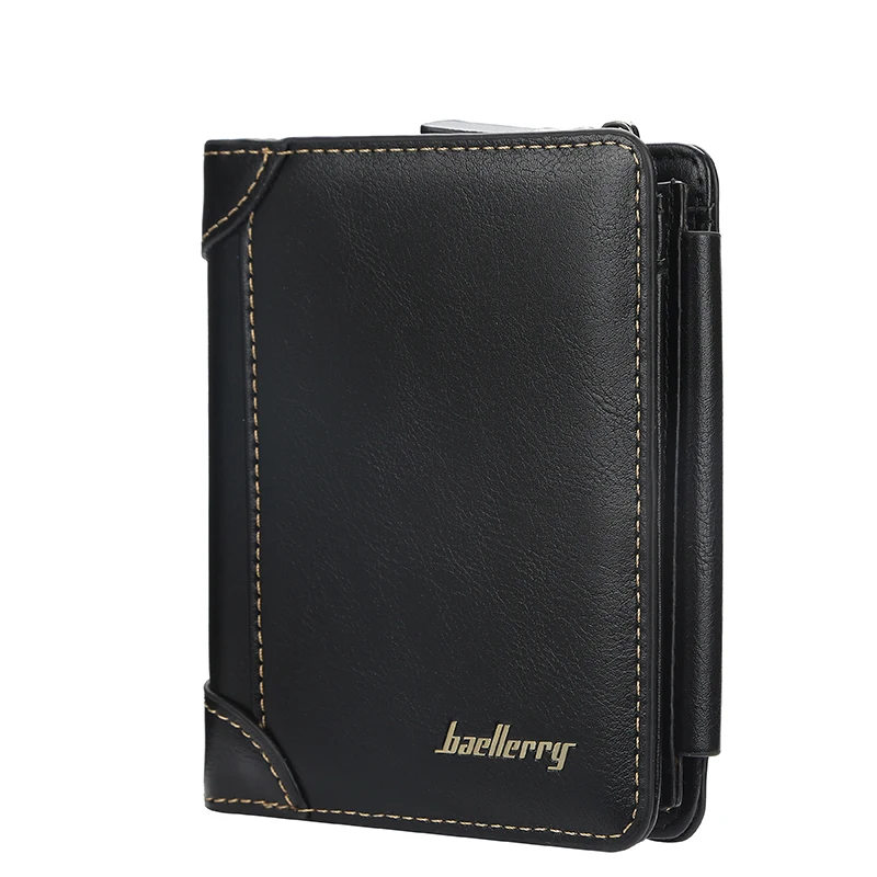 Новый стиль 2019, брендовый вместительный кошелек Baellerry с несколькими отделениями для карт, короткий кошелек на молнии для мужчин, мужской кошелек для мелочи, держатель для карт