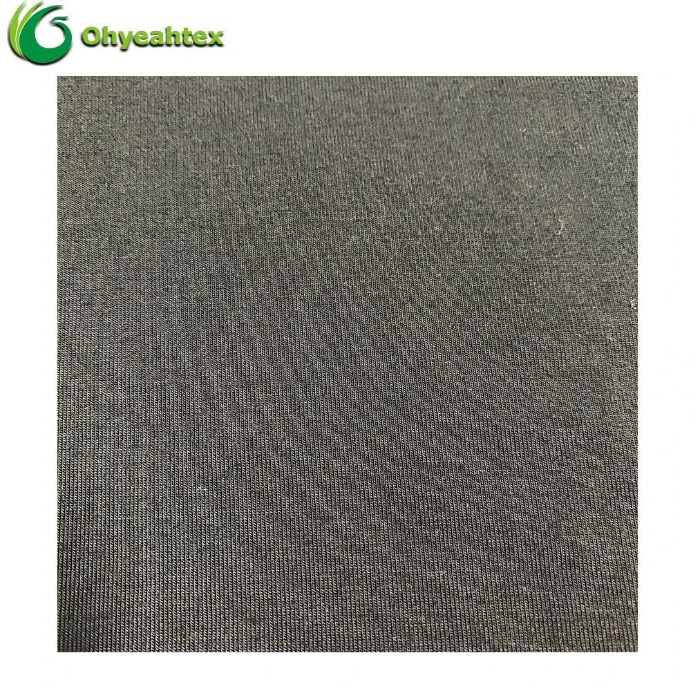 Anti-Bacteria Organic 97% Bamboo Viscose 3% Spandex Jersey Fabric For Sleepwear
