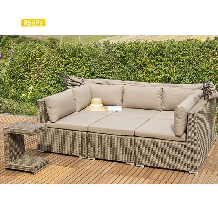 Redde Boo Hot Sale Wicker Patio Garden Sofa Set Outdoor Sofas Large Rattan Furniture