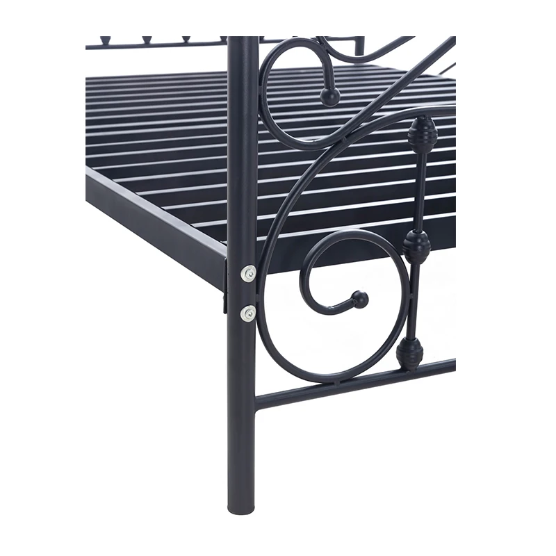 
metal iron metal bunk bed in china year 2019 low iron furniture design mesh base frame queen size single manufacturers picture 