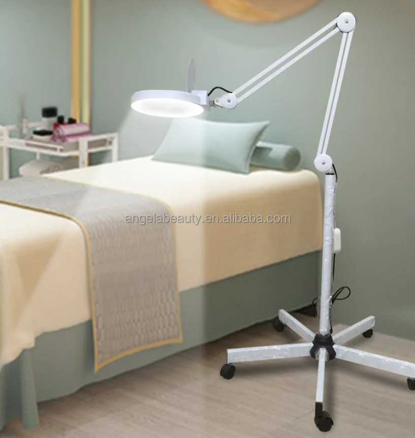 A1021 Hottest floor standing beauty salon use magnifying glasses for eyelash extensions