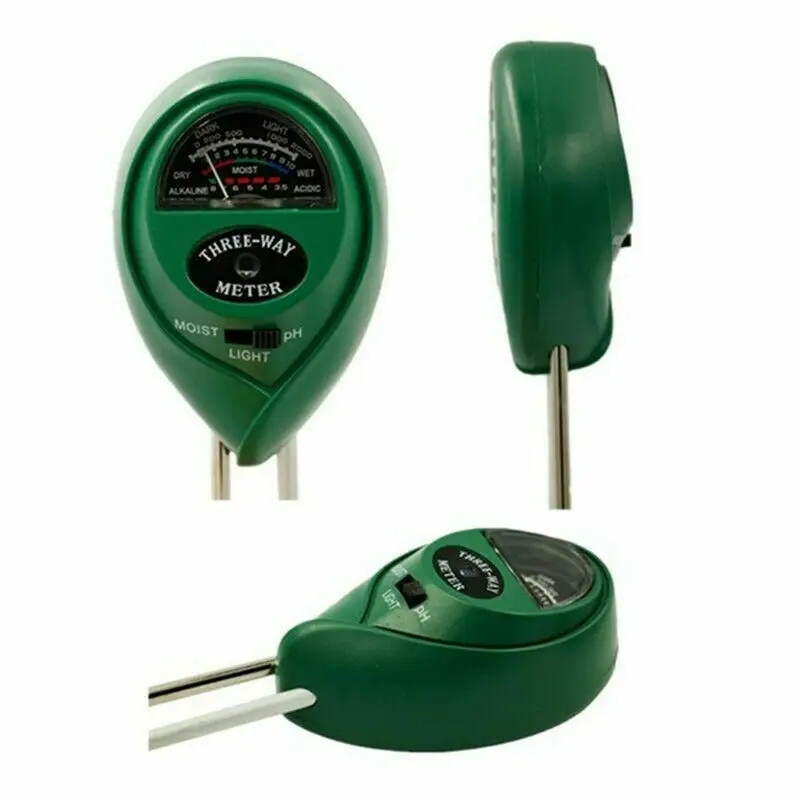 3in1 Soil PH Moisture Light Tester Garden Plants Flowers Humidity Test Gardening tester
