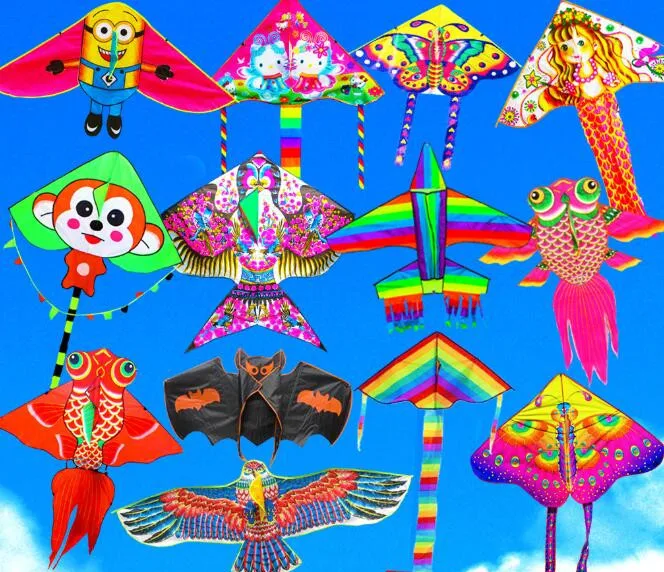 Радужный воздушный змей, легко летать, Дельта, воздушные змей для детей, пляжный парк, игры на открытом воздухе