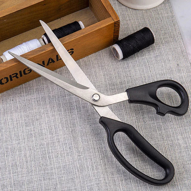 Fabric scissors heavy duty sewing scissors premium tailor scissors 9.5 Inches with PP handle
