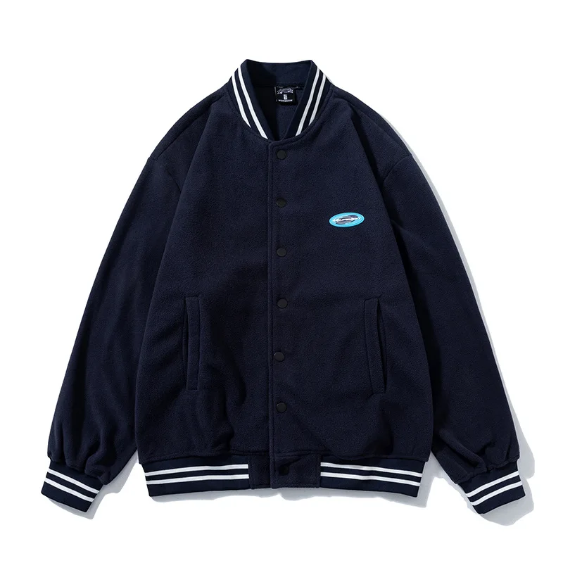 Оптовая продажа, высококачественные мужские куртки, повседневные Мягкие бейсбольные уличные зимние толстые куртки оверсайз для мужчин, новый дизайн OEM ODM