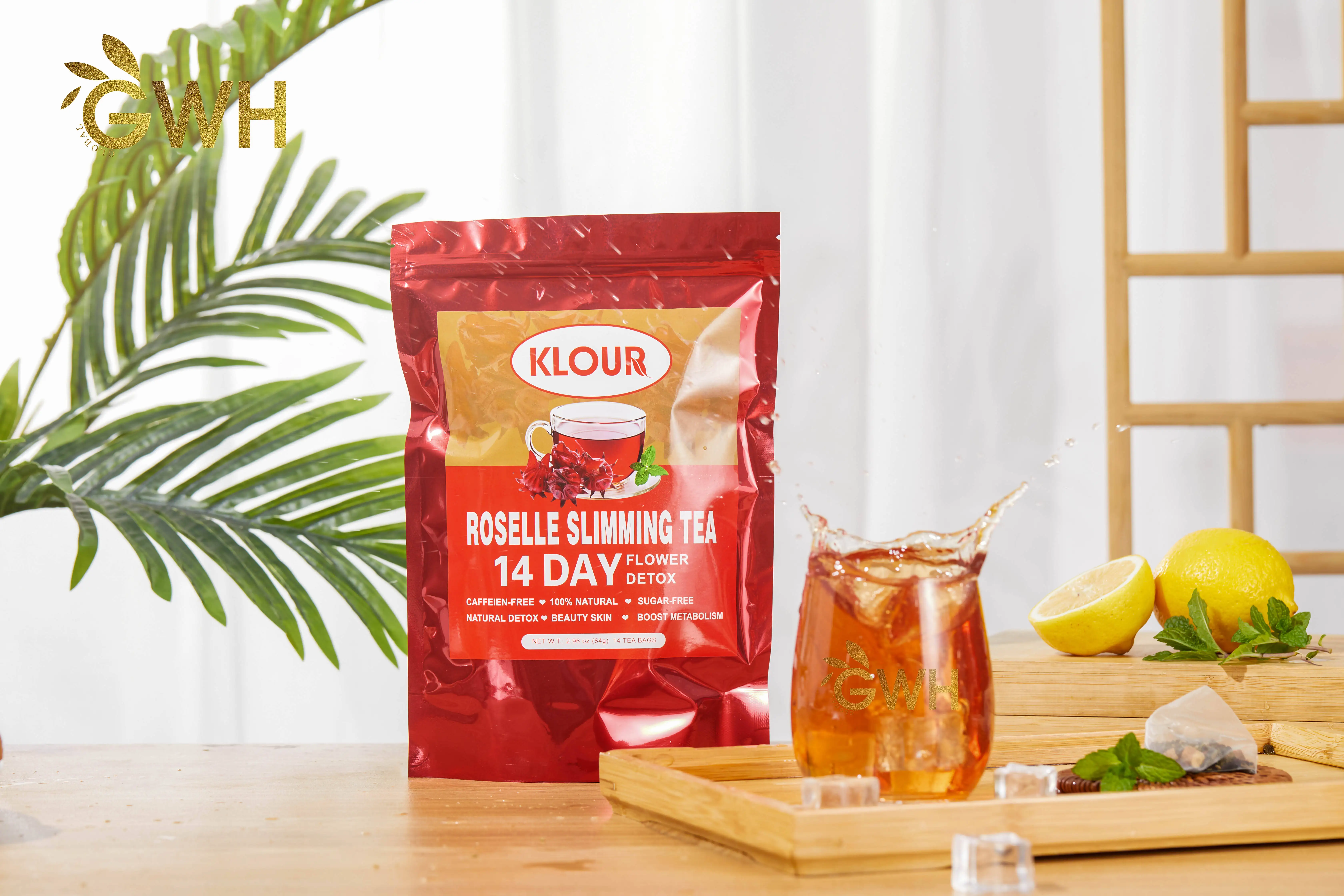 OEM Private Label Slim Detox Tea Natural Herbal Diet Tea with Flat Tummy Benefits Contains Dried Fruit for Weight Loss