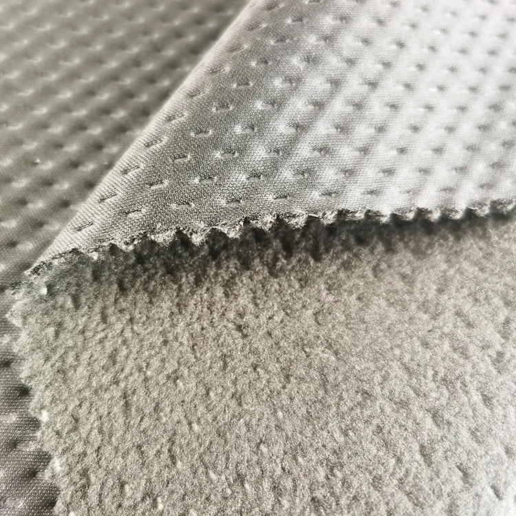 
ultrasonic quilt knit fabric interlock knitted and polar fleece fabric 