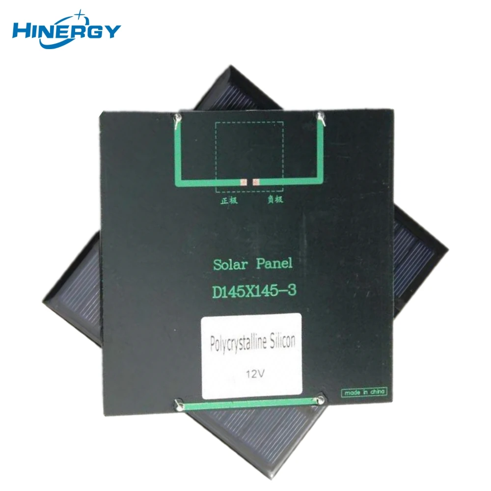 Hinergy 12 В квадратный небольшой мощности эпоксидный PV модуль мини солнечная панель вольт цена