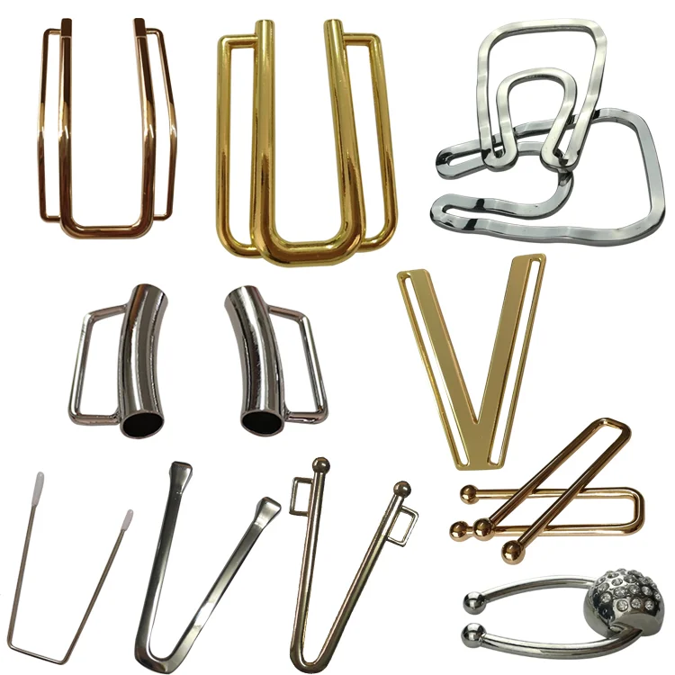 Wholesale accessories many Gold metal V Shape trim for Swimwear Clasp