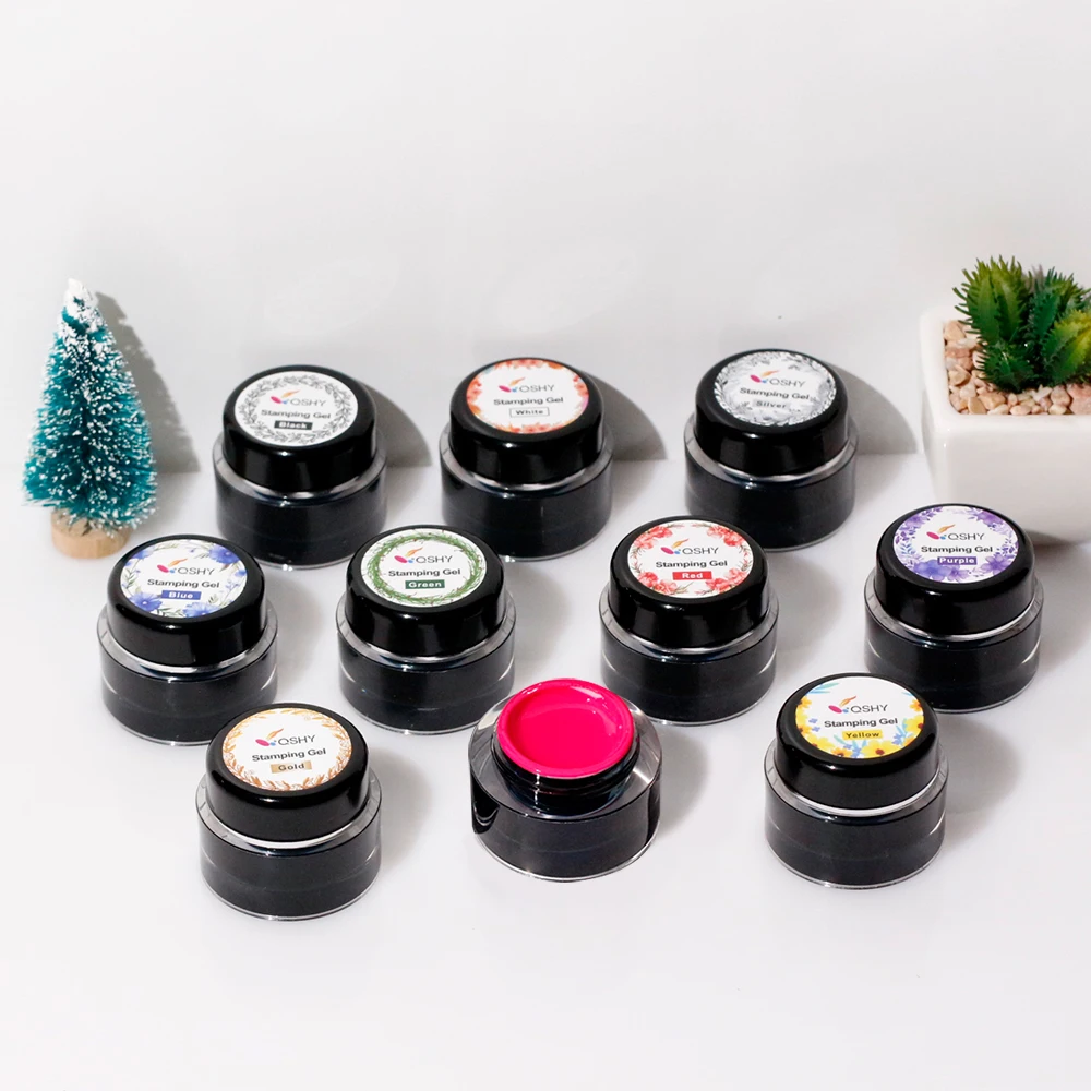 5G Nail Stamping Gel Polish Black Transfer Gel Soak Off Varnish Oil For Print Nail Art Stamp Plates Nail Stamping Gel