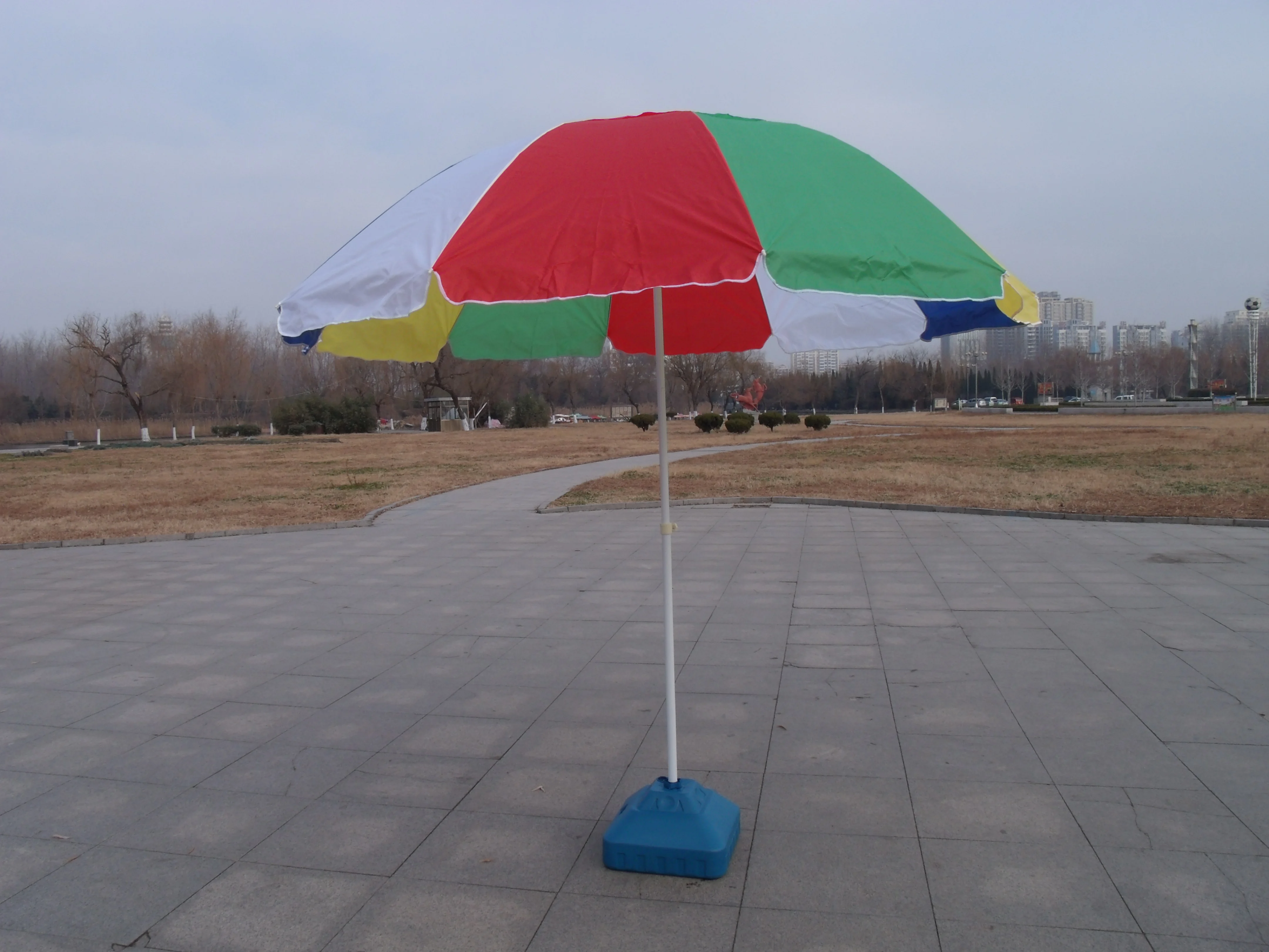Sunshade Aluminum Frame Parasol Mini Roman Umbrella Polyester Fabric Beach Double Roof Round Shape Outdoor 250g Aluminum Pole
