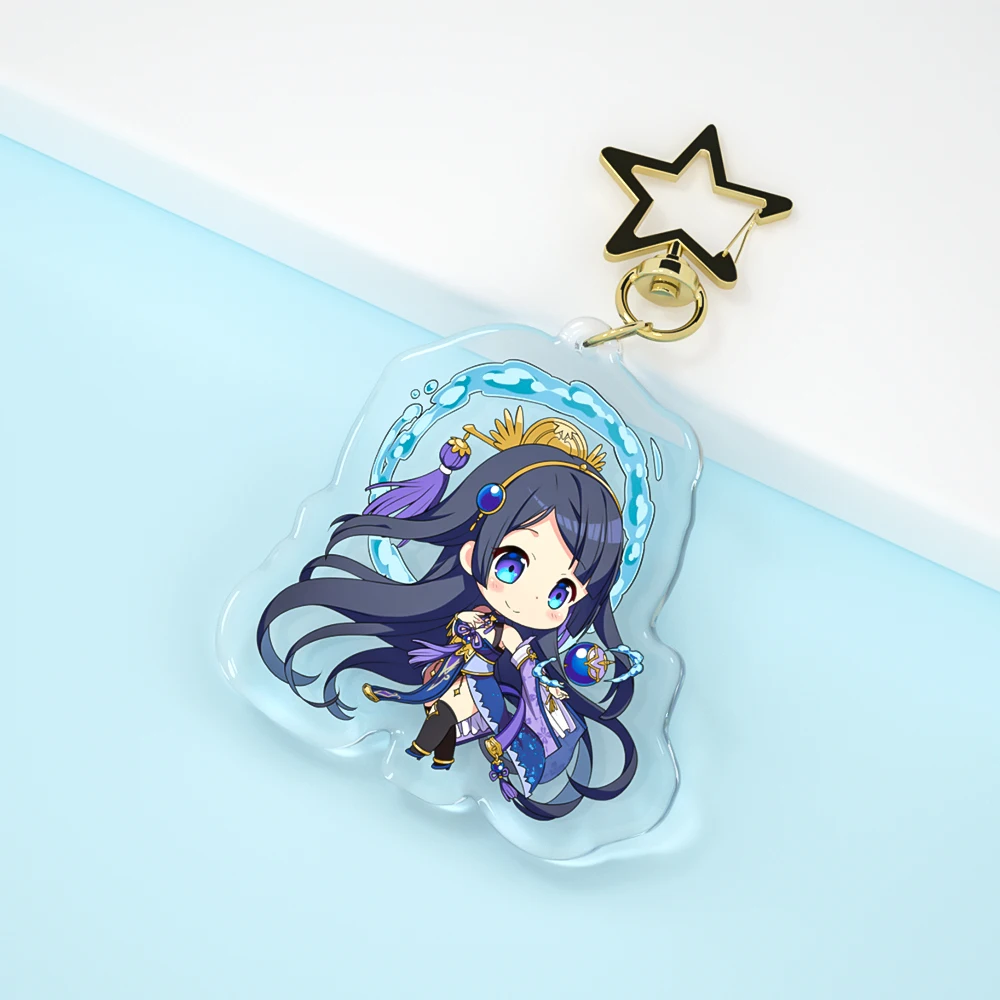 Paran 2024 Custom Printed Acrylic Keychain One Piece Anime Acrylic Charms Key Chain Wenzhou Pvc Clear Acrylic Keychain