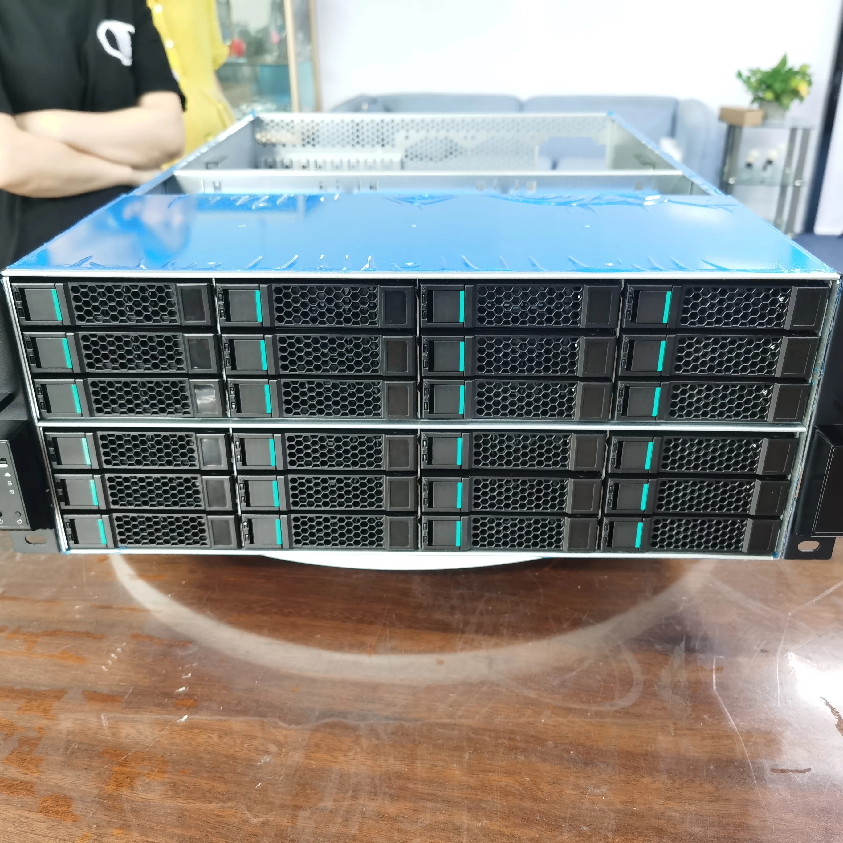 DAOHE IPFS супер огромное хранилище 24 секции Hotswap стойка для сервера с поддержкой Atx блока