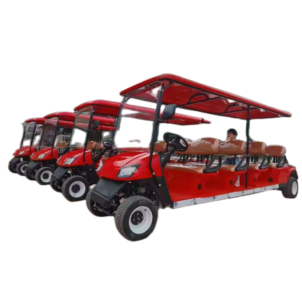 2023 hot sell Weliftrich China Cheap High Quality 8 Passengers 4x4 seater Tourist Car Electric Golf Cart